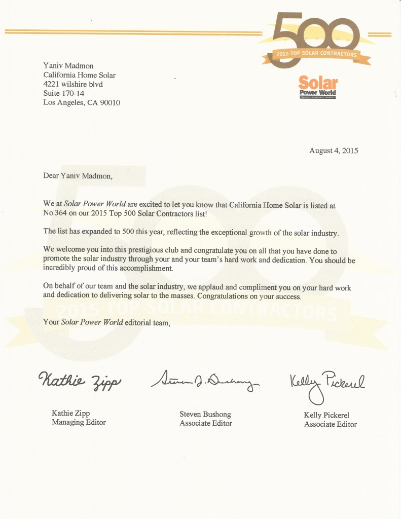 top solar installers - CA Home Solar